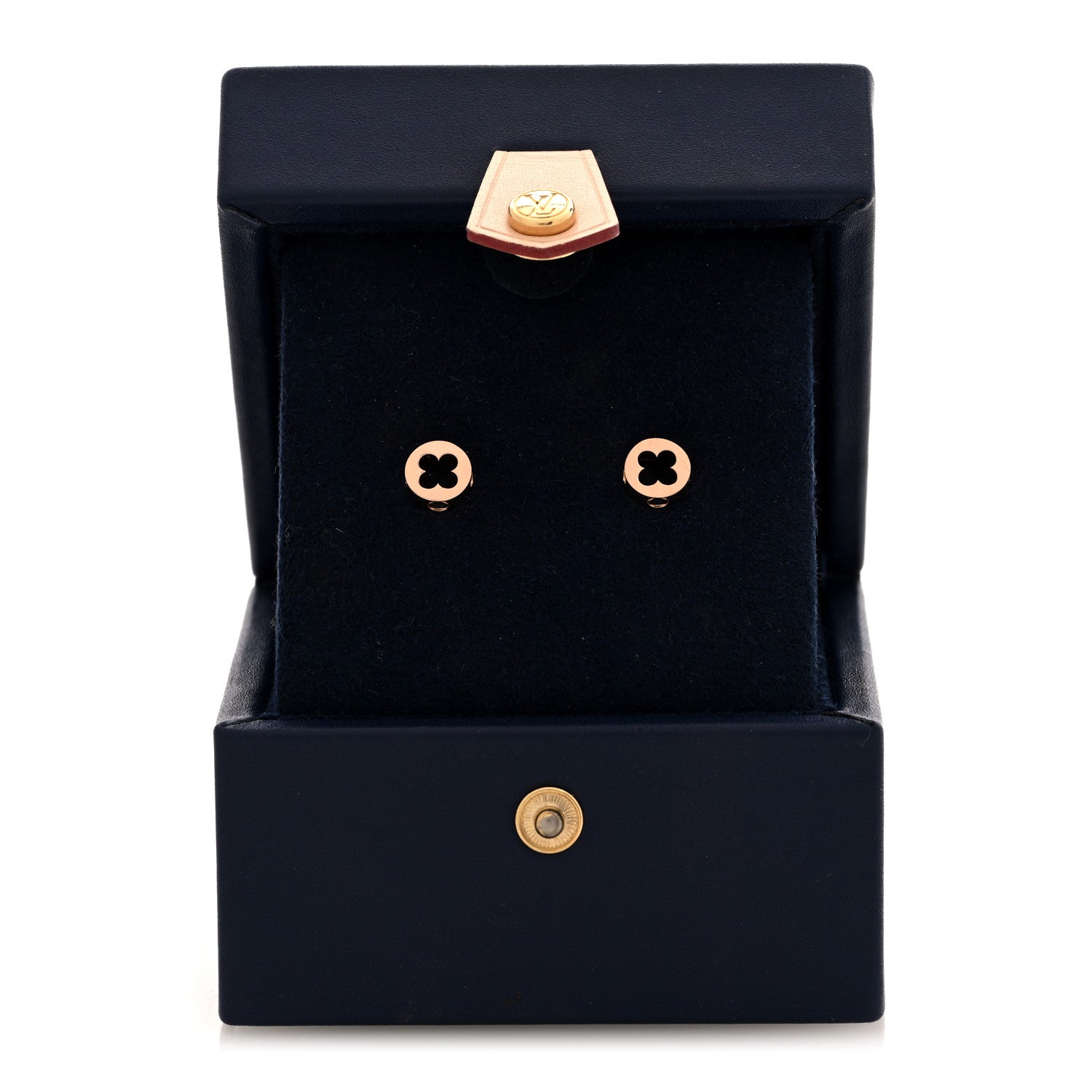 Louis Vuitton 18K Pink Gold Empreinte Ear Studs Earrings 5 of 5