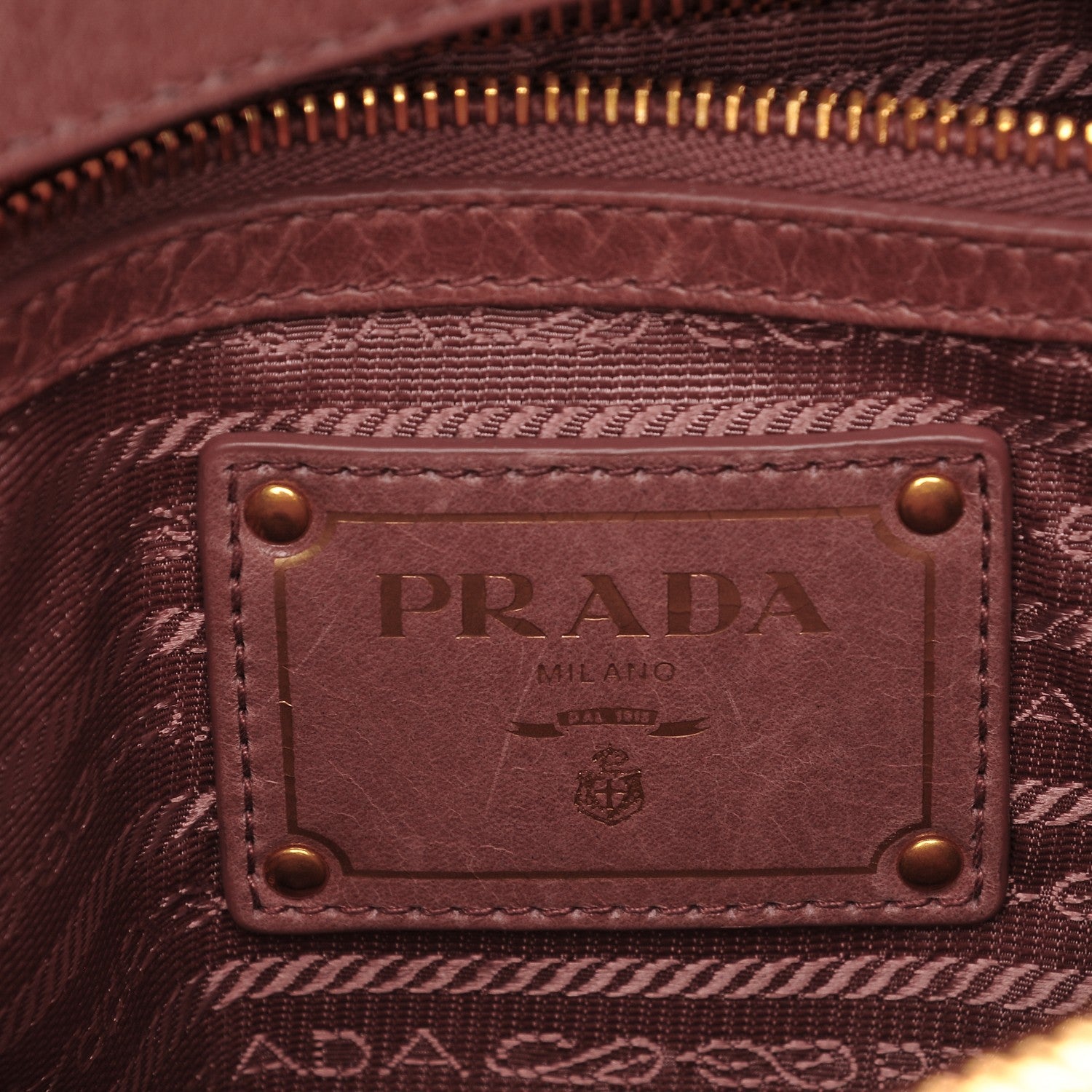 Prada Vitello Shine Top Handle Bag Antico 6 of 9
