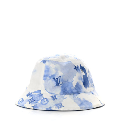 Louis Vuitton Watercolor Monogram Bucket Hat 58 Blue 1 of 9