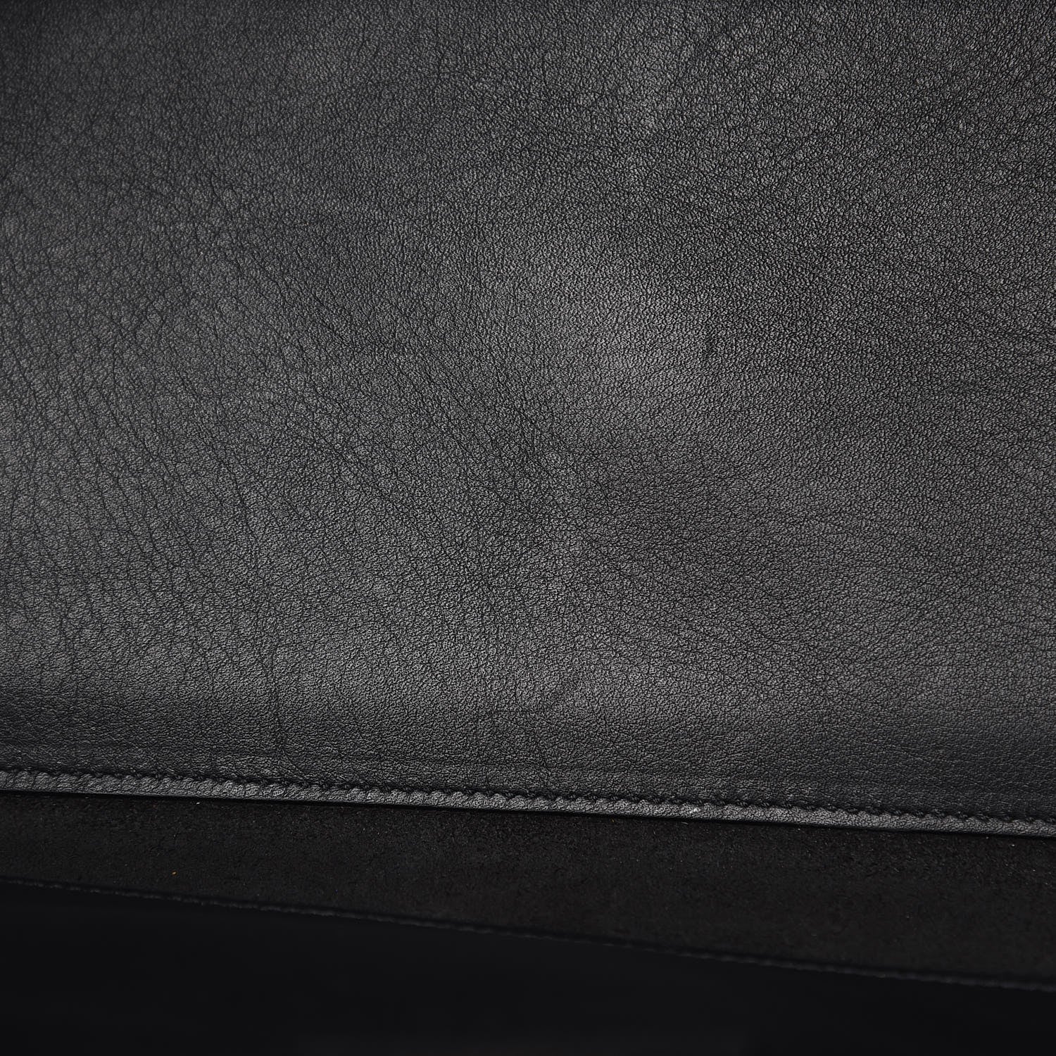 Saint Laurent Calfskin Suede Small Monogram Downtown Cabas Black 10 of 15