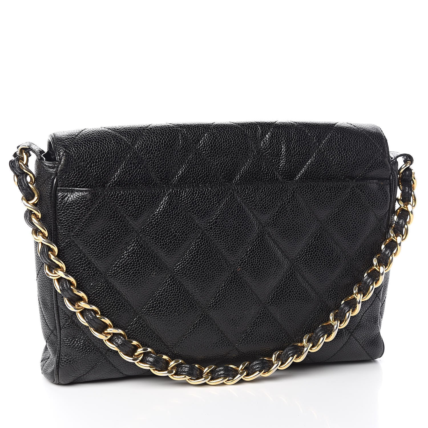 Chanel Caviar Quilted Medium Single Flap Black 3 of 15