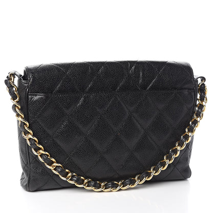 Chanel Caviar Quilted Medium Single Flap Black 3 of 15