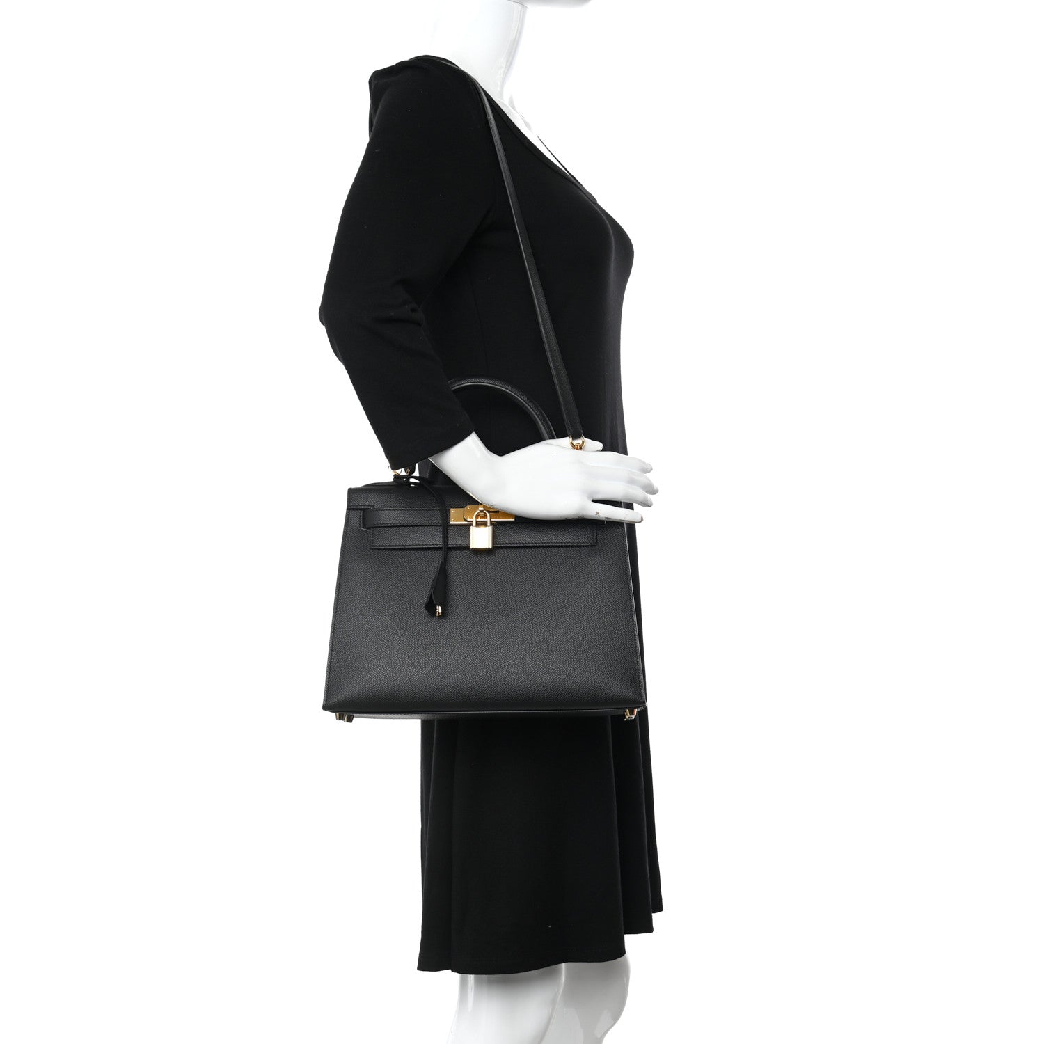 Hermes Epsom Kelly Sellier 28 Black 2 of 13