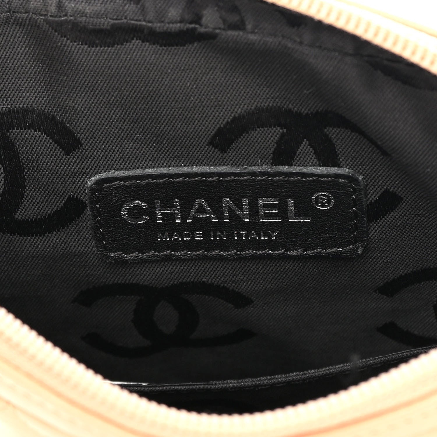 Chanel Calfskin Quilted Medium Cambon Messenger Beige Black 6 of 17