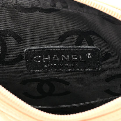 Chanel Calfskin Quilted Medium Cambon Messenger Beige Black 6 of 17