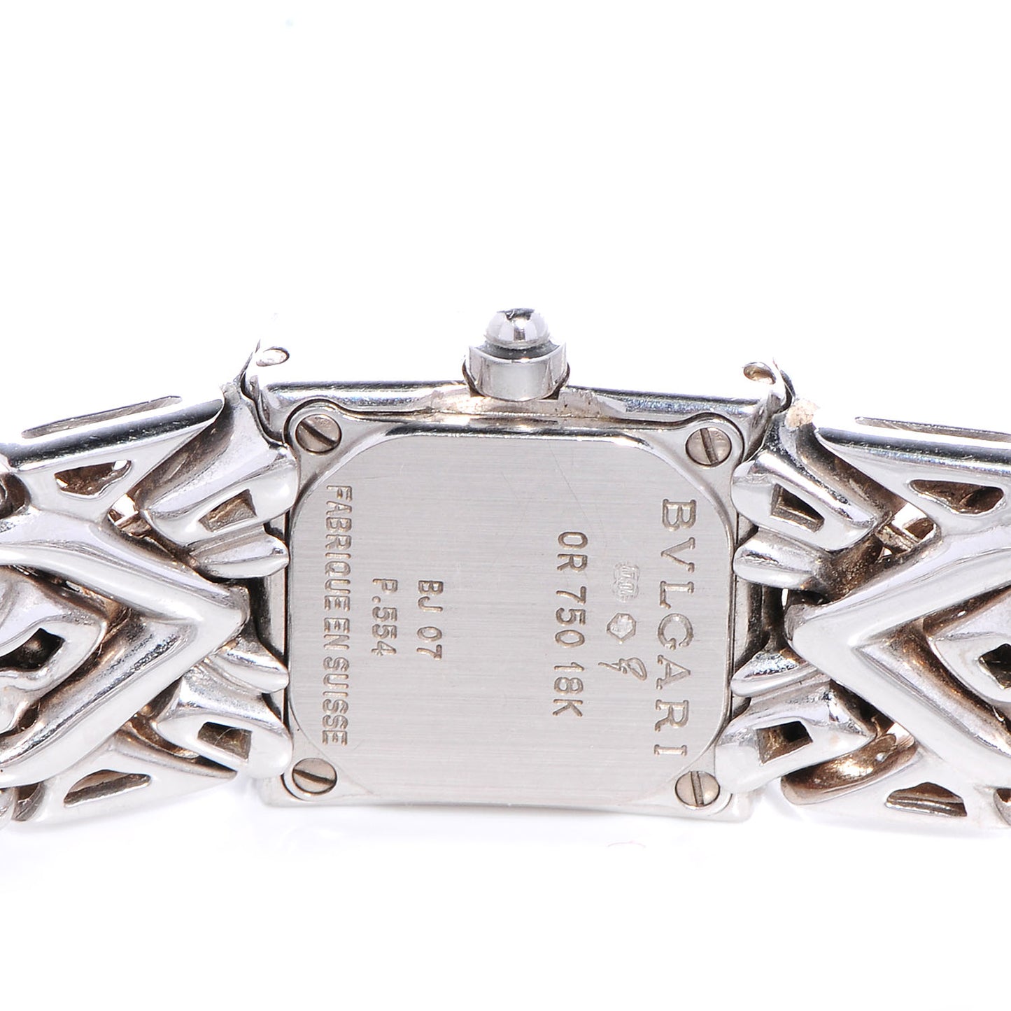 18K White Gold Diamond Pave 22mm Trika Quartz Watch