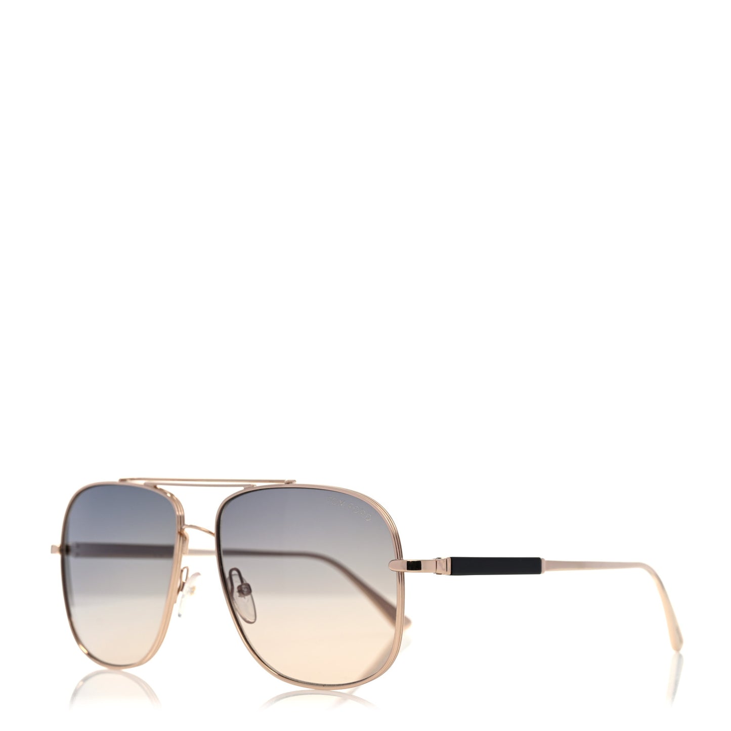 Metal Aviator Sunglasses TF651 Gold Grey