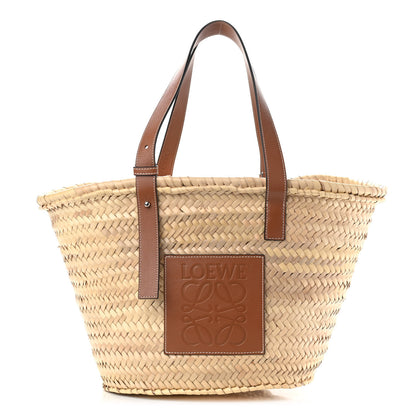 Loewe Raffia Large Basket Tote Bag Natural Tan 1 of 9