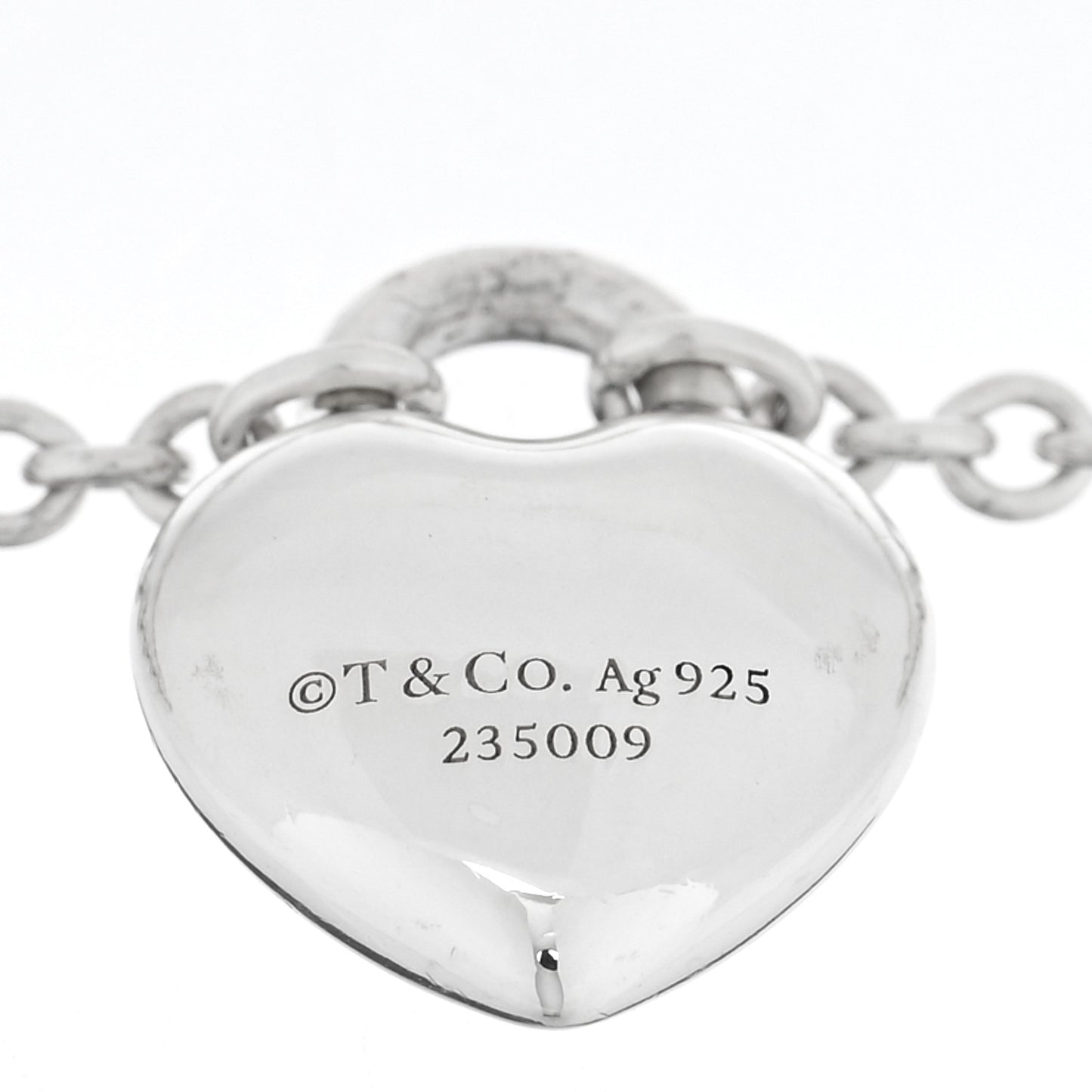 Sterling Silver Return To Tiffany Full Heart Chain Bracelet