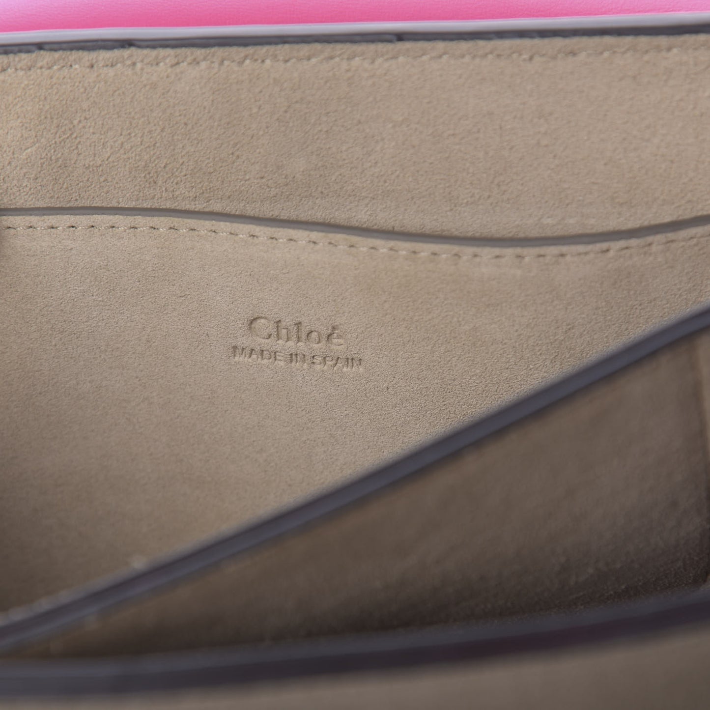 Suede Calfskin Small Faye Shoulder Bag Fuchsia Rose