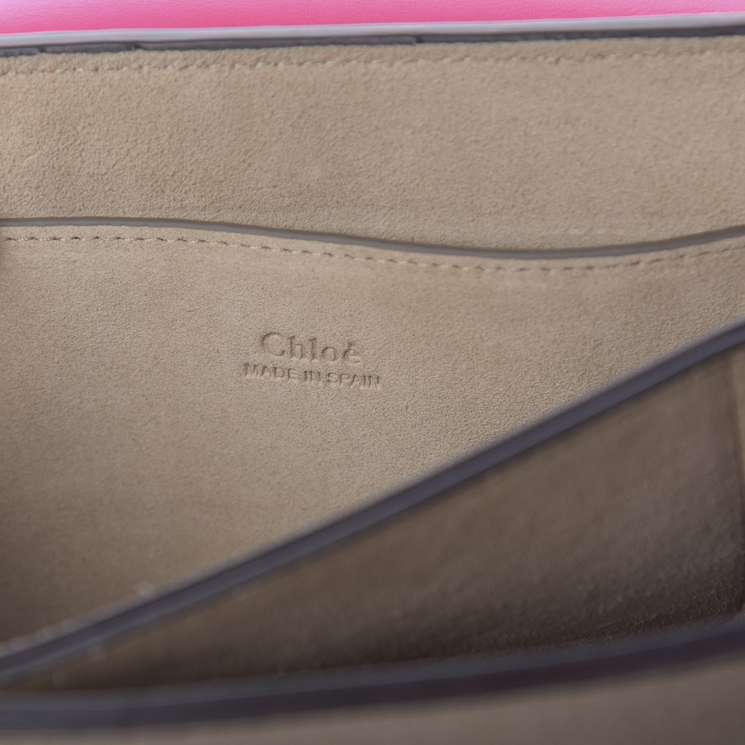Chloe Suede Calfskin Small Faye Shoulder Bag Fuchsia Rose 7 of 9