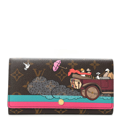 Louis Vuitton Monogram 2015 Christmas Animation Sarah Wallet Hibiscus 1 of 6