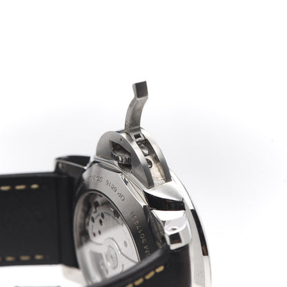 Panerai Stainless Steel Calfskin 44mm Luminor Marina 1950 Automatic Watch Black PAM00359 6 of 9