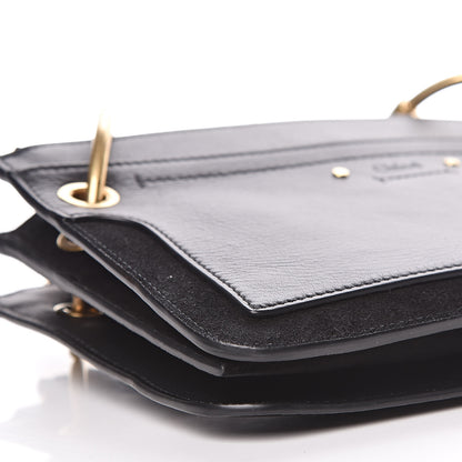 Chloe Calfskin Suede Mini Roy Bag Black 5 of 13