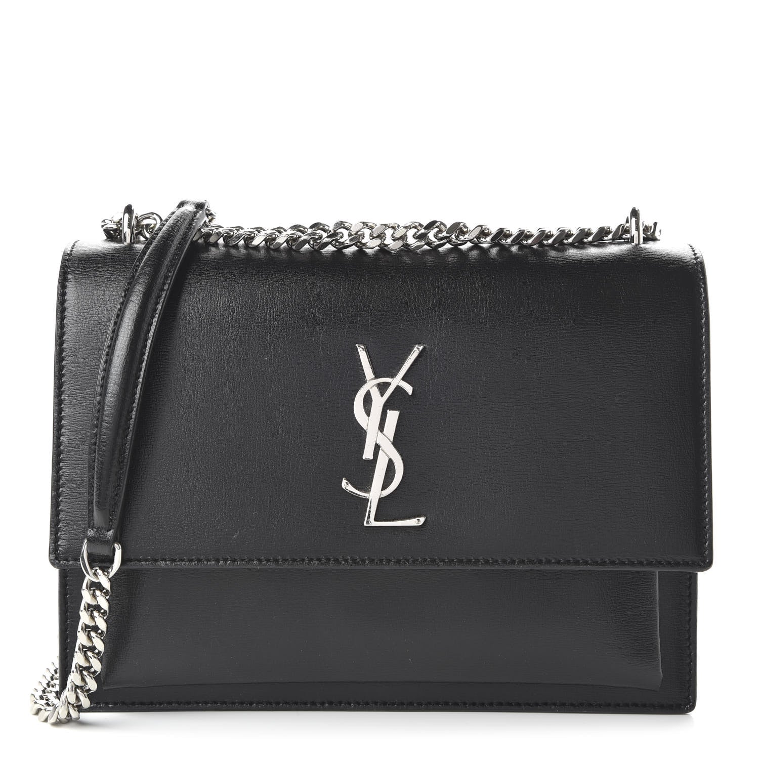 Saint Laurent Calfskin Medium Monogram Sunset Black 1 of 9