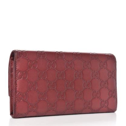Gucci Guccissima Lovely Heart Continental Wallet Red 3 of 10