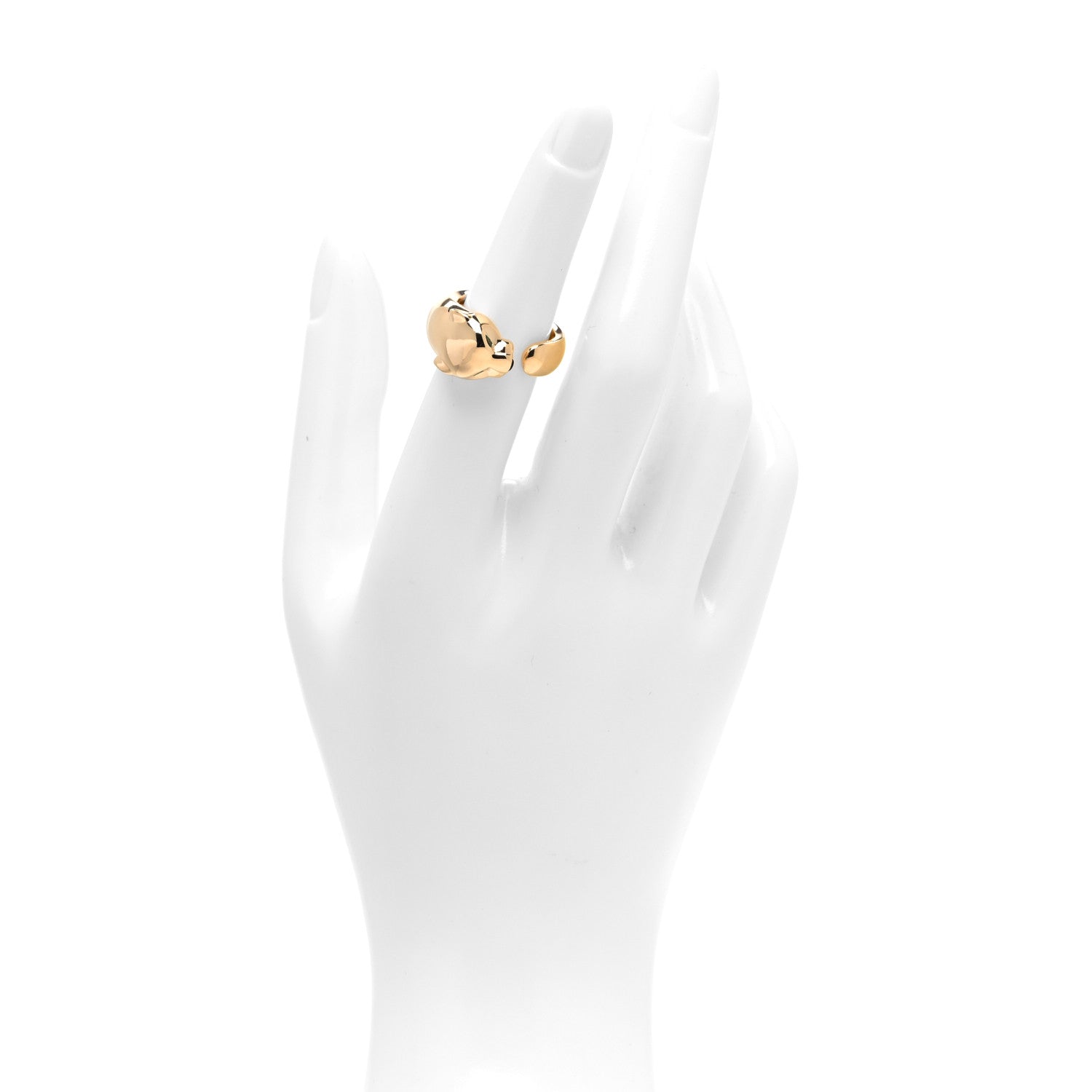 Cartier 18K Yellow Gold Tsavorite Onyx 11mm Panthere De Cartier Ring 52 6 2 of 6