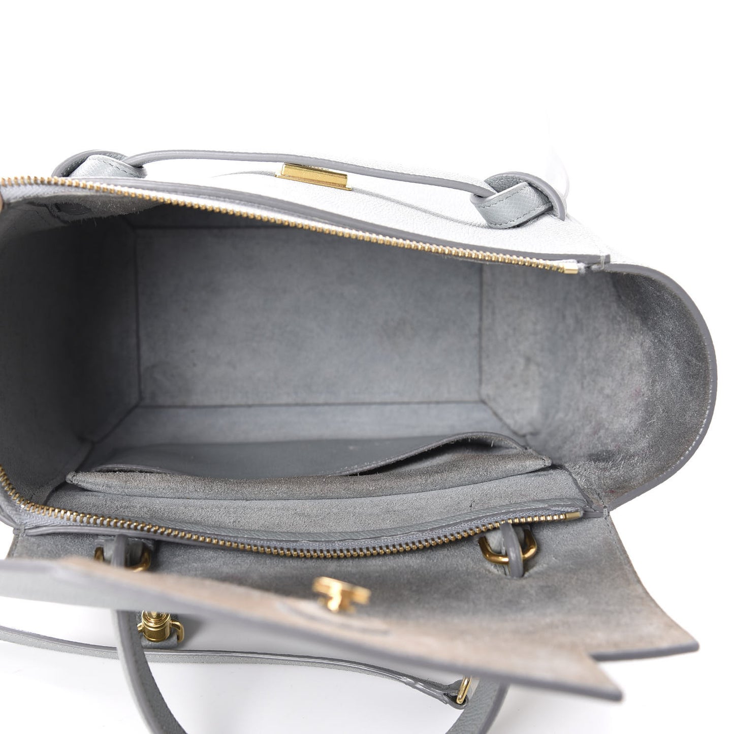 Grained Calfskin Micro Belt Bag Cloud