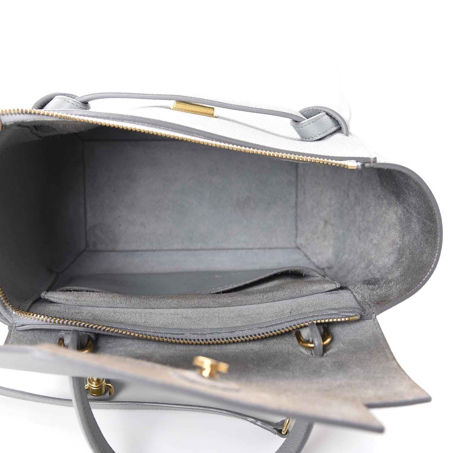 Celine Grained Calfskin Micro Belt Bag Cloud 5 of 12