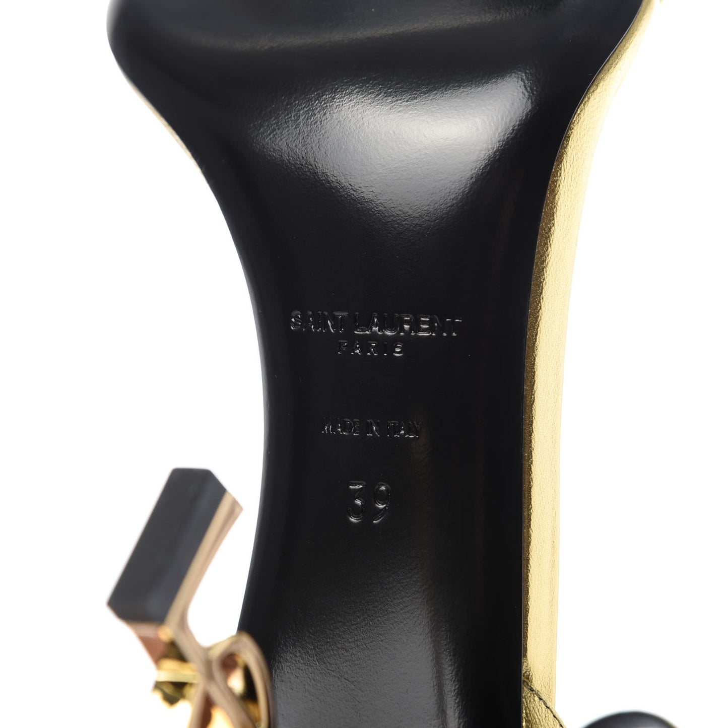 Calfskin Opyum Sandals 39 Oro