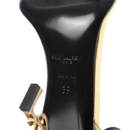 Saint Laurent Calfskin Opyum Sandals 39 Oro 8 of 10