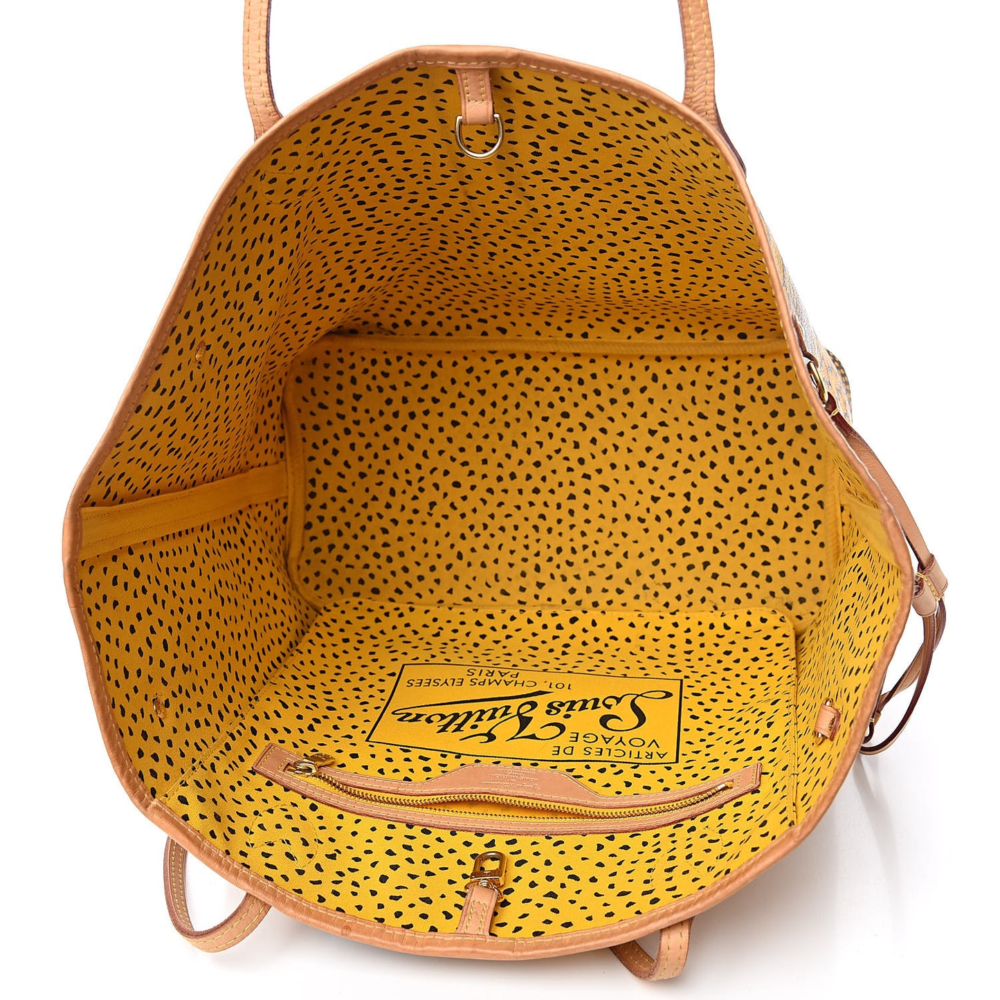 Monogram Kusama Waves Neverfull MM Yellow