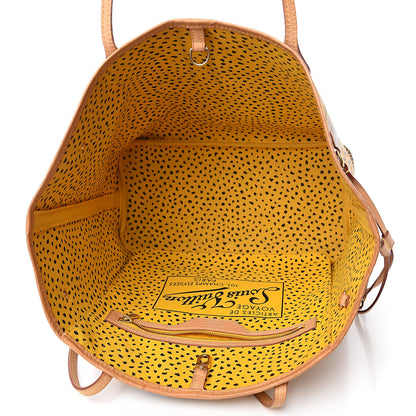 Louis Vuitton Monogram Kusama Waves Neverfull MM Yellow 5 of 14