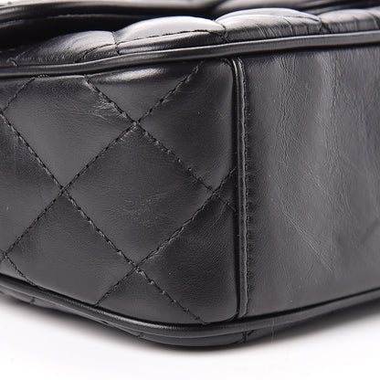 Chanel Aged Calfskin Quilted Small Easy Flap Black 9 of 10