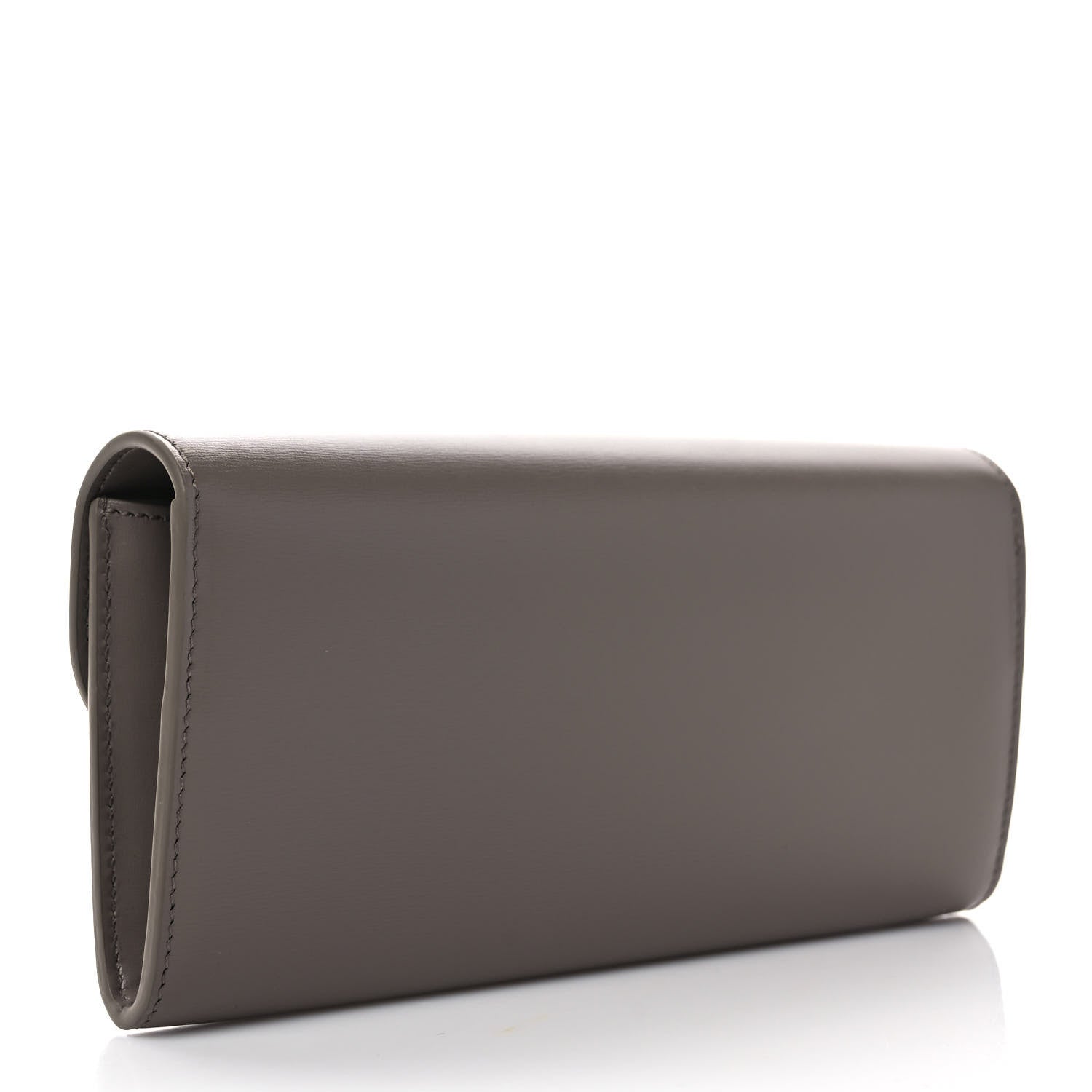 Celine Shiny Calfskin Large Triomphe Wallet Pebble 3 of 9