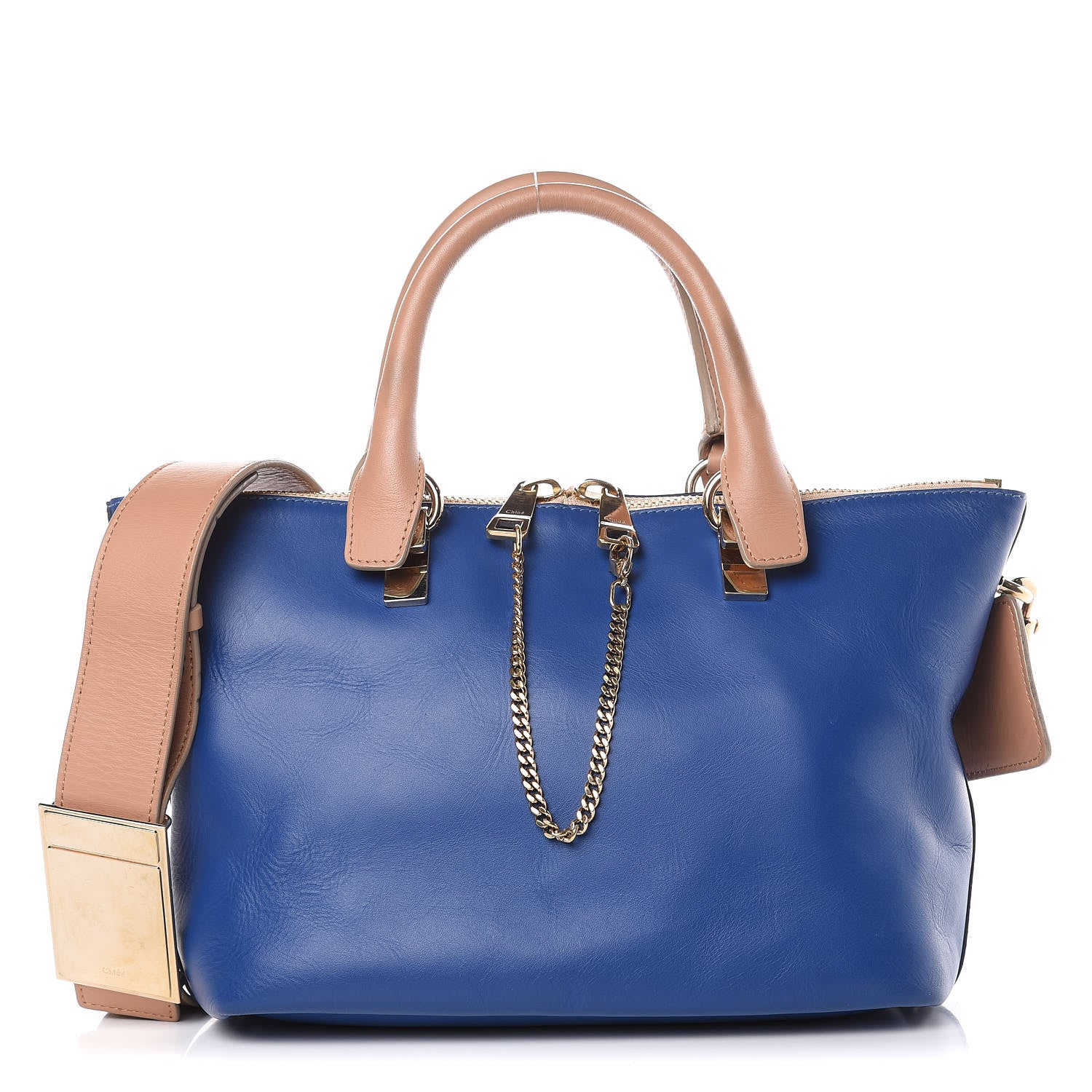 Chloe Smooth Calfskin Small Baylee Tote Sea Water 1 of 14