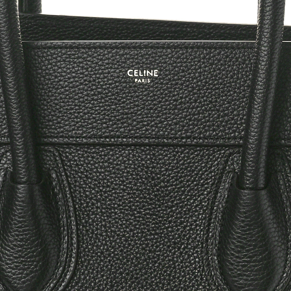 Smooth Calfskin Medium Phantom Luggage Black