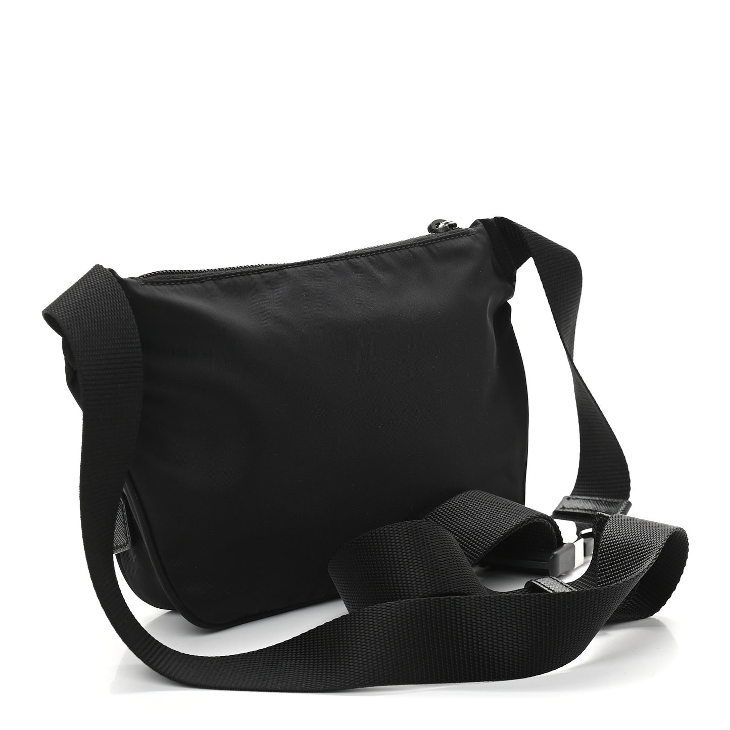 Tessuto Nylon Saffiano Belt Bag Black