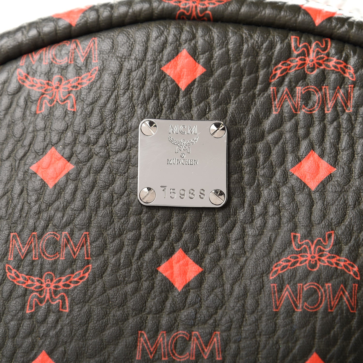 MCM Visetos Medium Stark Backpack Winter Moss 12 of 12