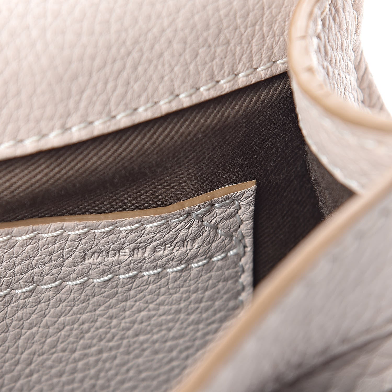Chloe Calfskin Mini Marcie Round Crossbody Bag Abstract White 7 of 10