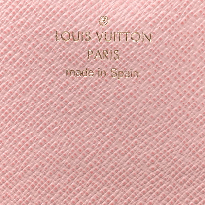 Louis Vuitton Damier Ebene Caissa Wallet Rose Ballerine 6 of 10