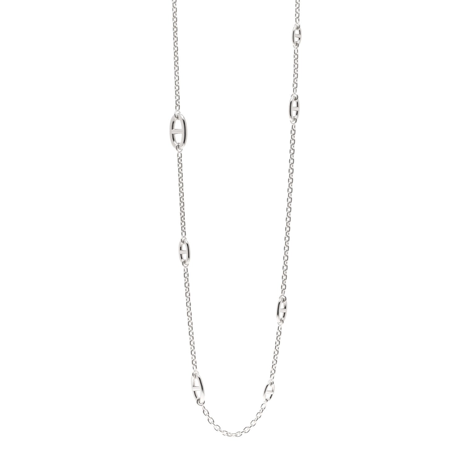 Hermes Sterling Silver Farandole Necklace 120 1 of 5