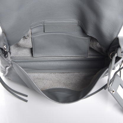 Balenciaga Calfskin Papier Sight Shoulder Bag Grey 6 of 12