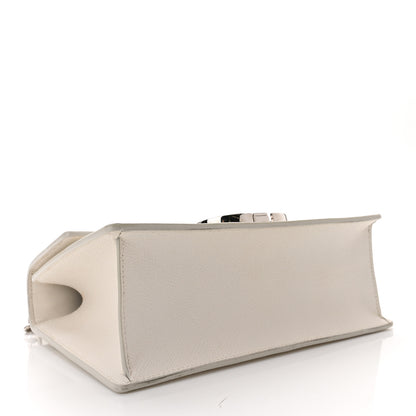 Christian Dior Grained Calfskin 30 Montaigne Chain Flap Bag White 4 of 10