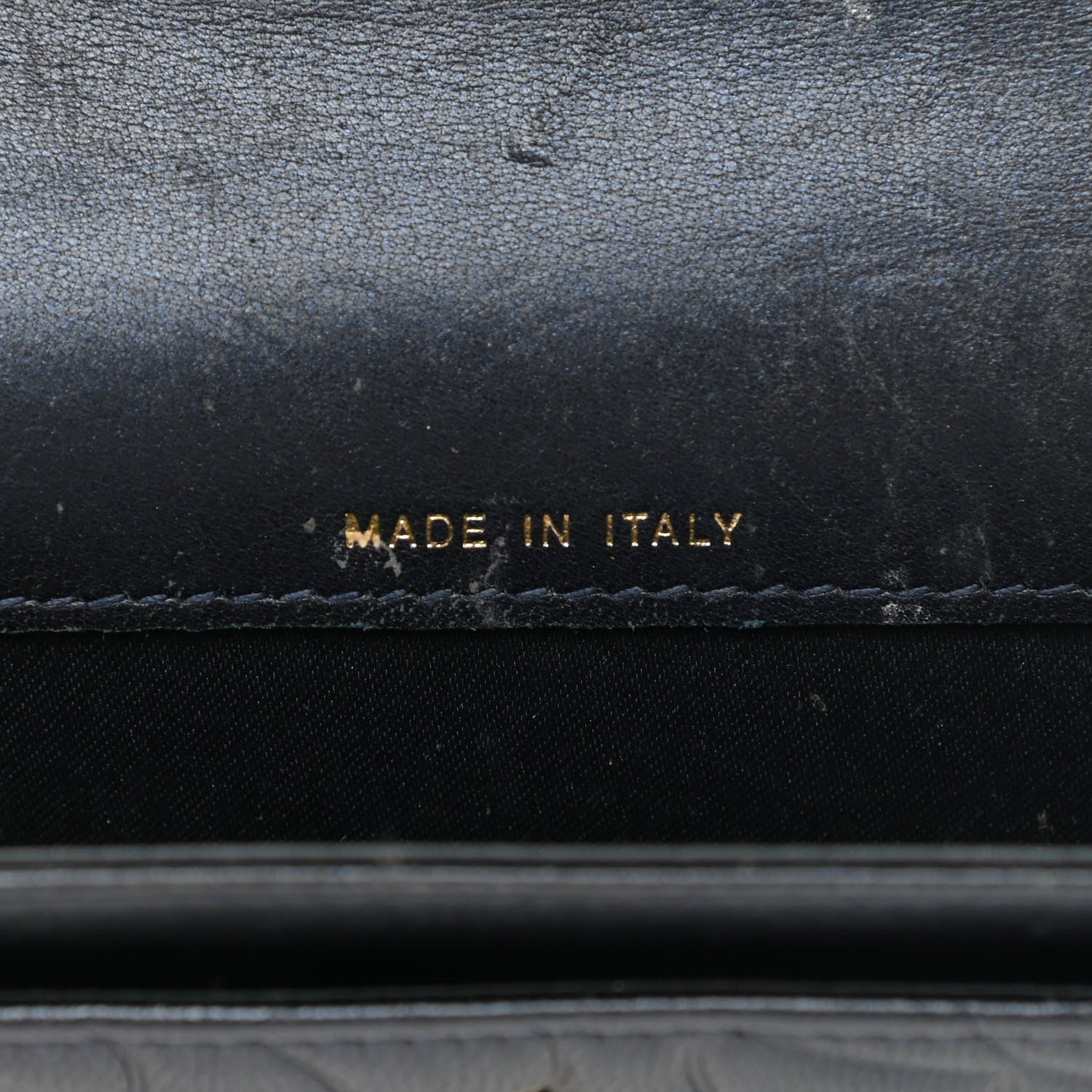 Chanel Lambskin Camellia Embossed Flap Card Holder Navy 7 of 8