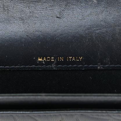 Chanel Lambskin Camellia Embossed Flap Card Holder Navy 7 of 8