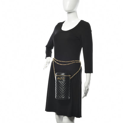 Gucci Calfskin Trapuntata Zumi Belt Bag Black 2 of 10