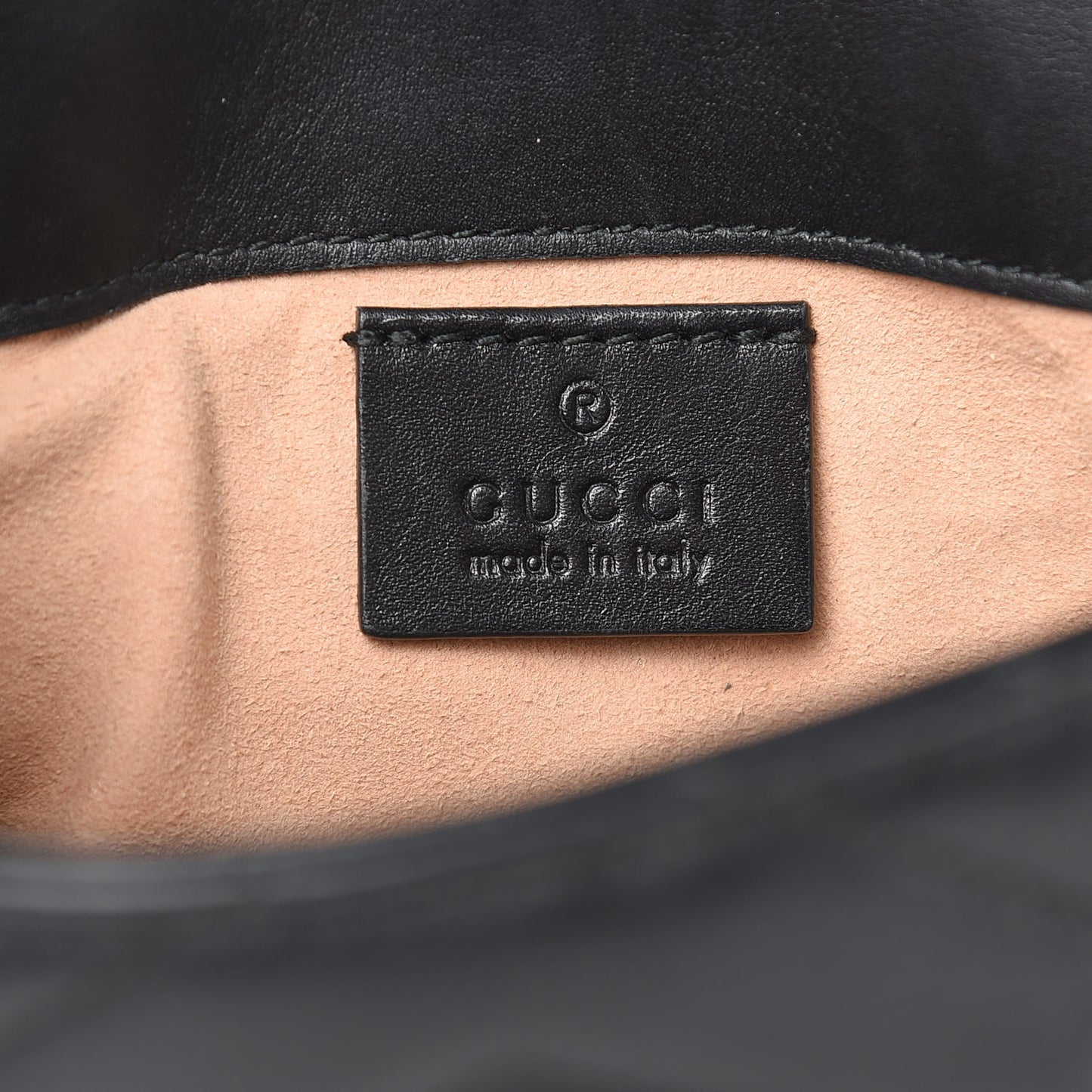 Calfskin Matelasse Super Mini GG Marmont Shoulder Bag Black