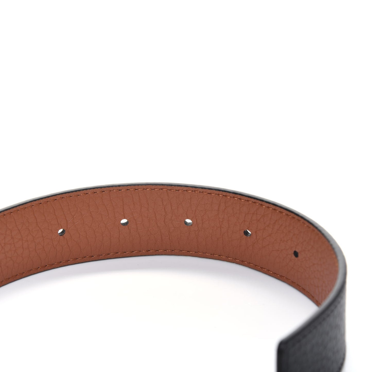 Taurillon Calfskin 30mm LV Initiales Reversible Belt 85 34 Black