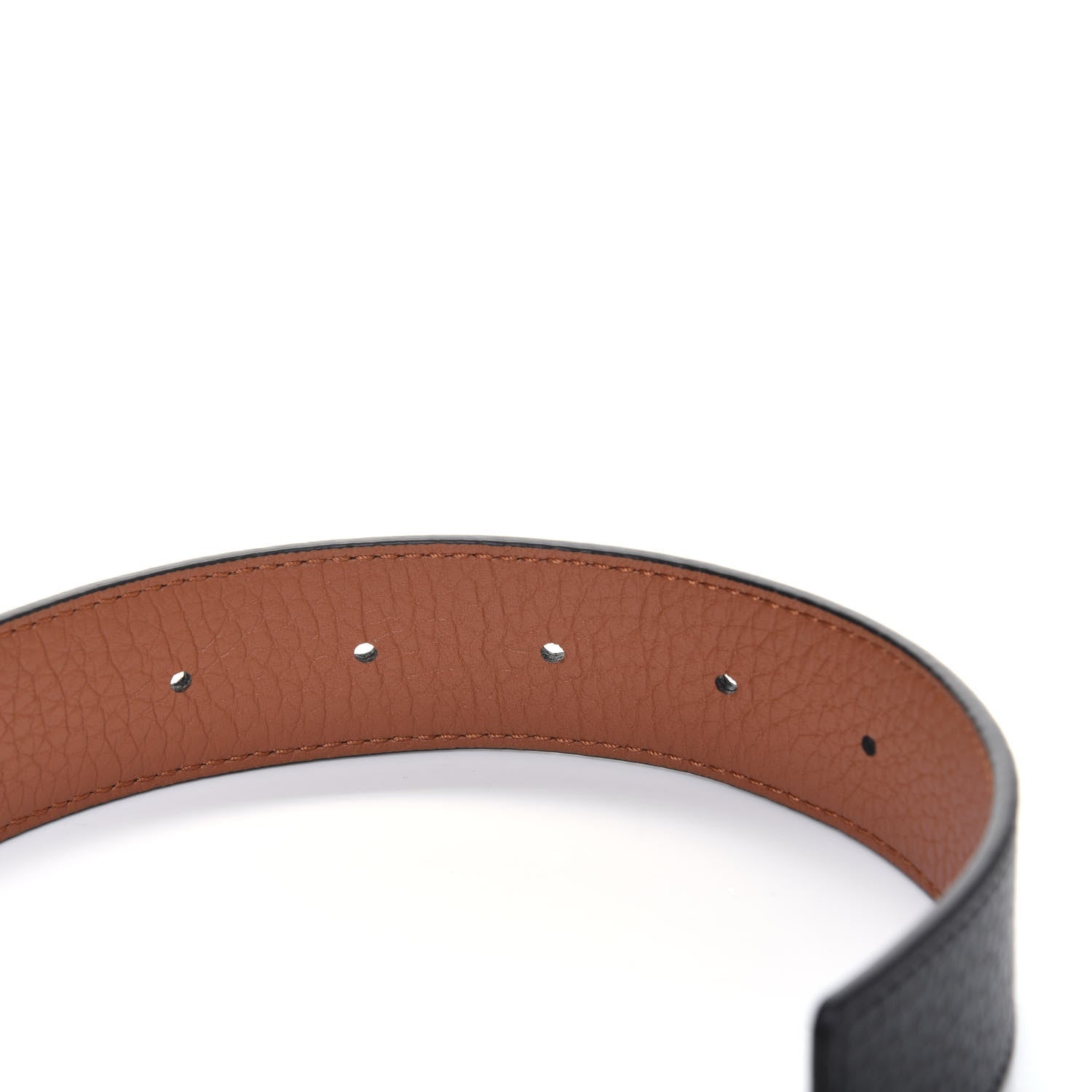 Louis Vuitton Taurillon Calfskin 30mm LV Initiales Reversible Belt 85 34 Black 8 of 9