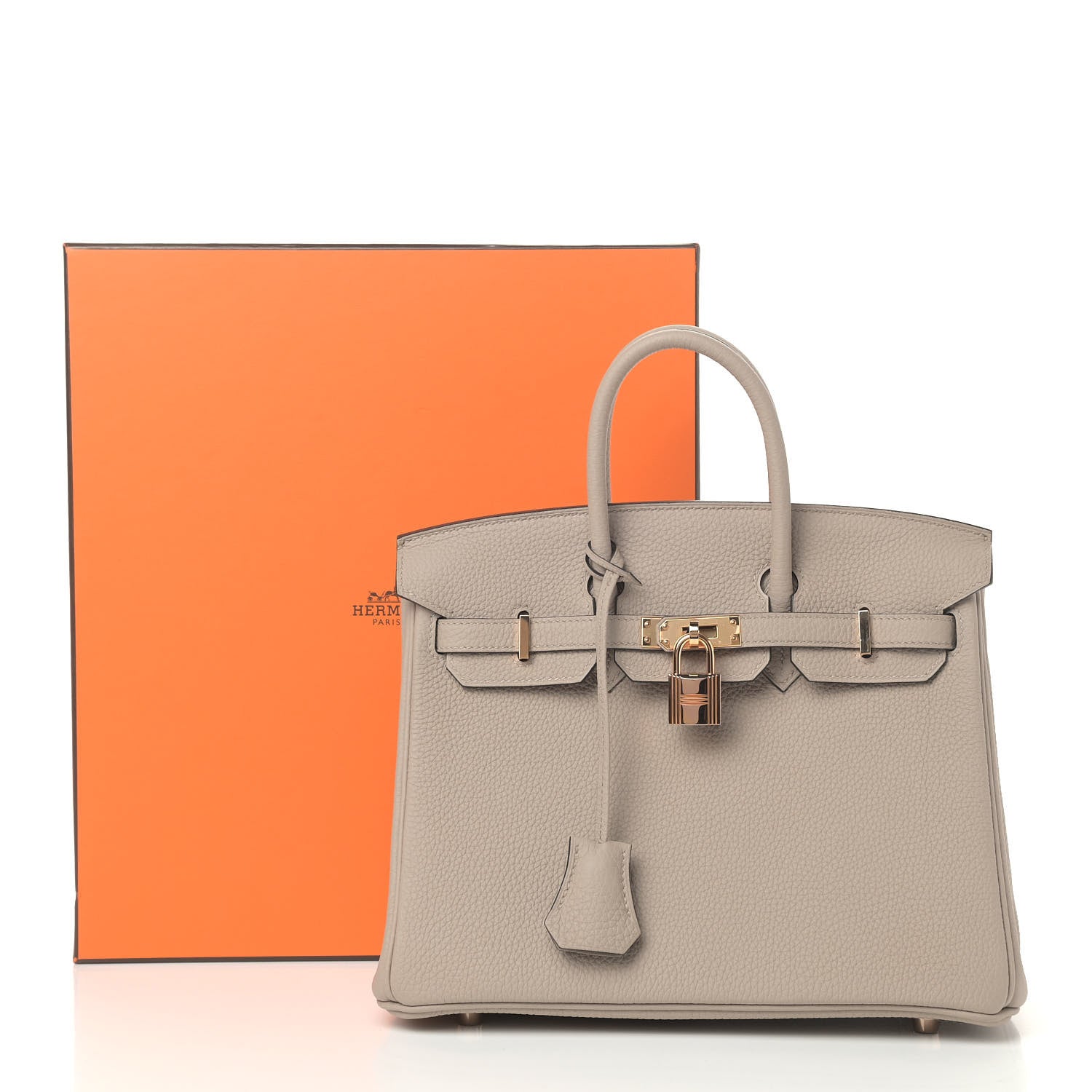 Hermes Togo Birkin 25 Gris Tourterelle 11 of 11