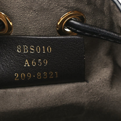 Fendi Vitello Liberty F is Fendi Bi-Color FF 1974 Embossed Mini Mon Tresor Bucket Bag Maya Black 6 of 8