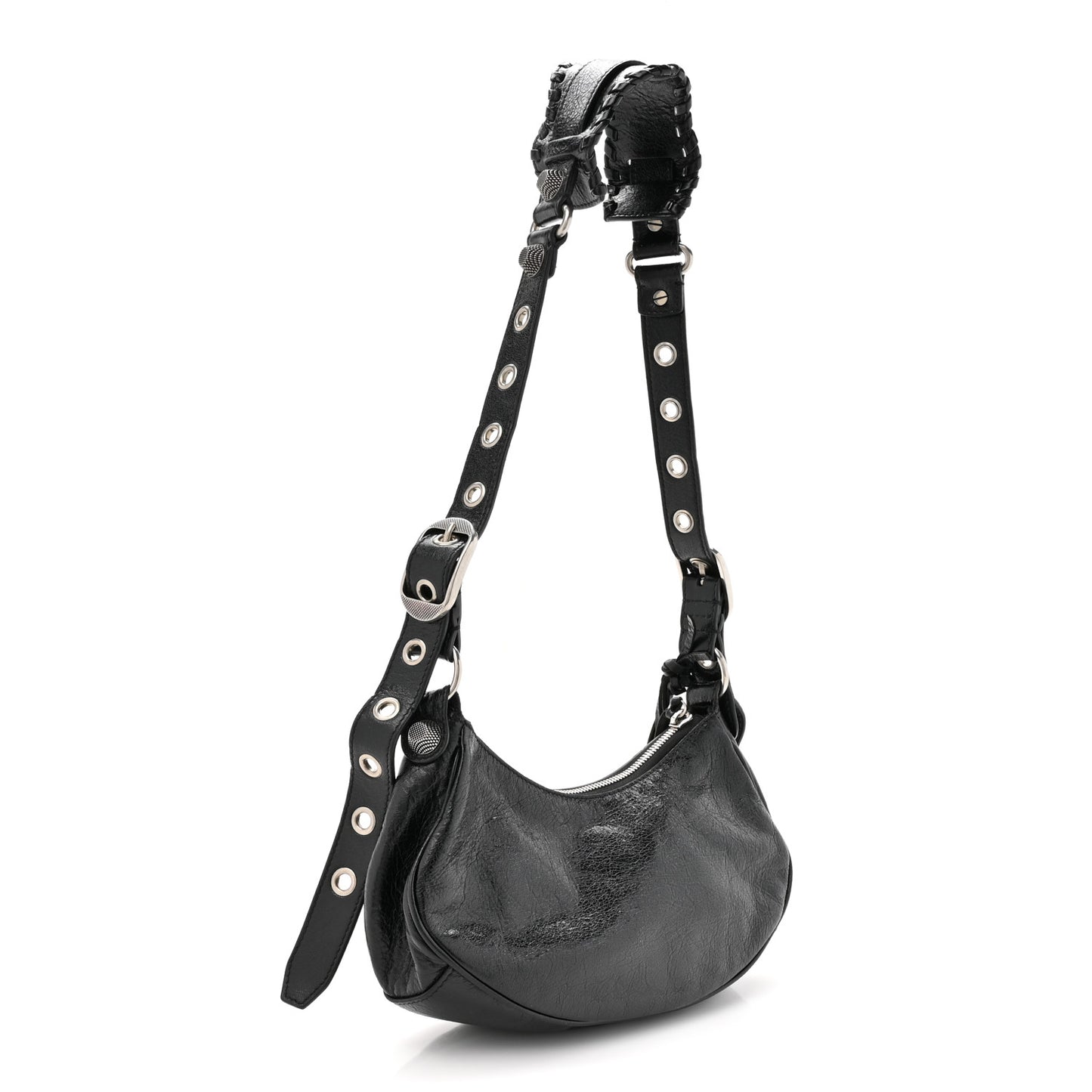 Agneau Arena Le Cagole Shoulder Bag XS Black