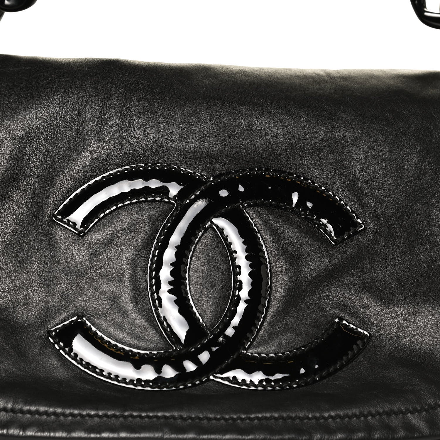 Chanel Calfskin Modern Chain Rhodoid Flap Black 7 of 9