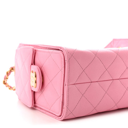 Chanel Caviar Quilted Mini Chanel 25 Handbag Pink 9 of 11