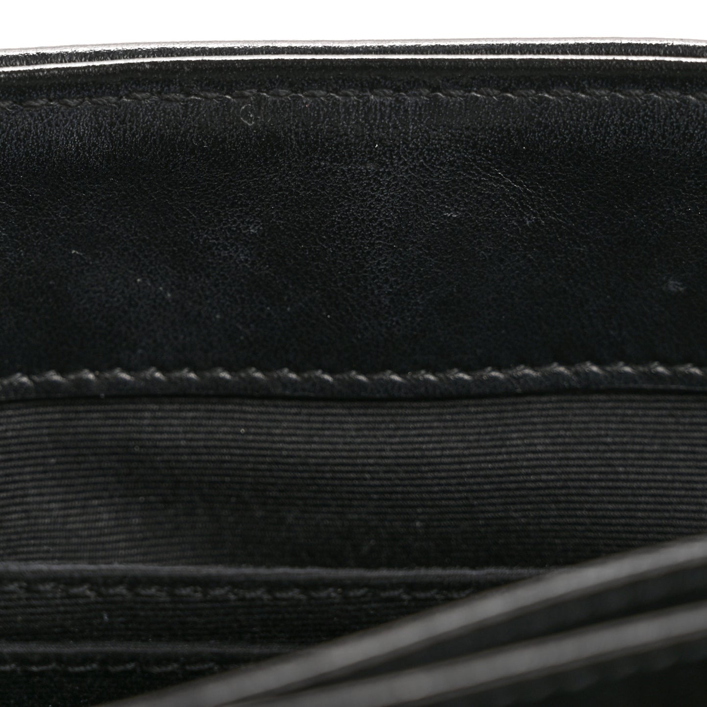 Calfskin Y Quilted Monogram Toy Loulou Crossbody Bag Black